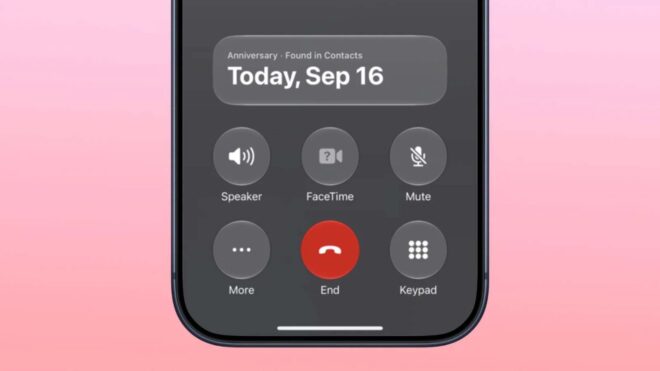 Apple, iOS 27.2 ile Call Context özelliğine yıl dönümü bildirimlerini ekliyor