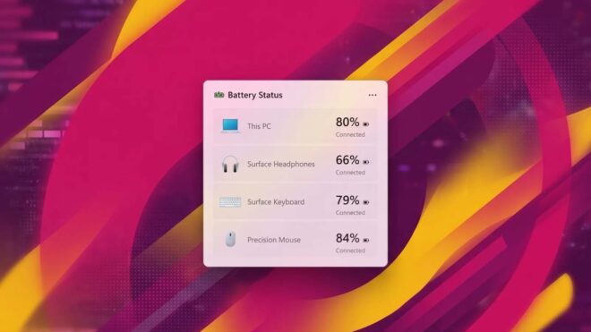 Windows Central tarafından ortaya çıkarılan yeni batarya araç takımı, bağlı cihazların batarya seviyelerini gözler önüne seriyor.